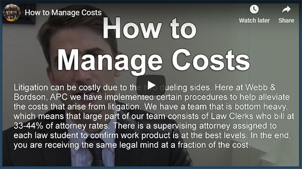 Lenden Webb - How to Manage Costs
