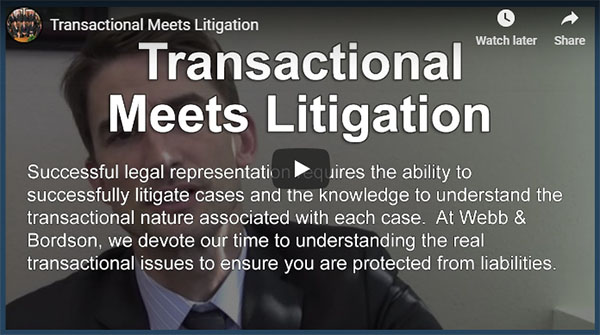 Lenden Webb - Transactional Meets Litigation